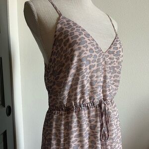 AIRLIE Australian Brand Leopard Print Hi-Low Dress